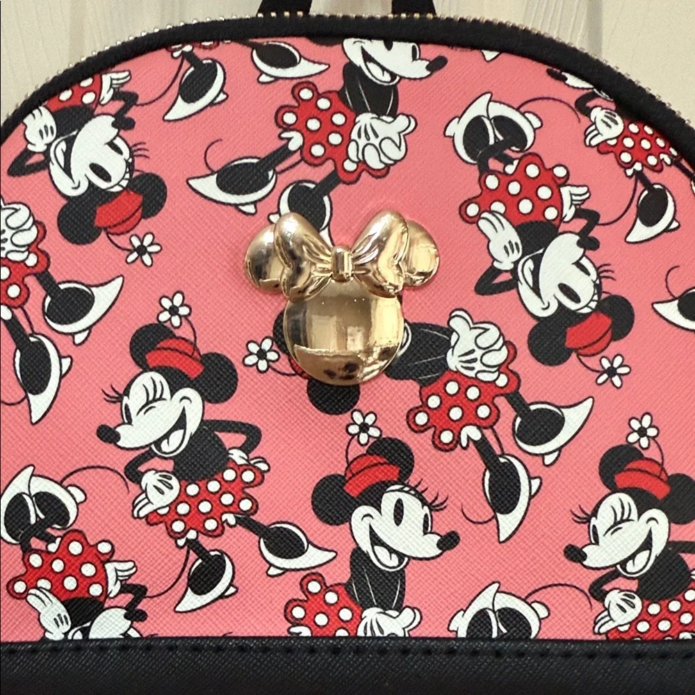 Bioworld Minnie Mouse Pink and Black Kids Backpack